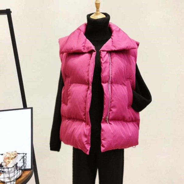 Steppweste für Damen P1429 dunkelrosa XS