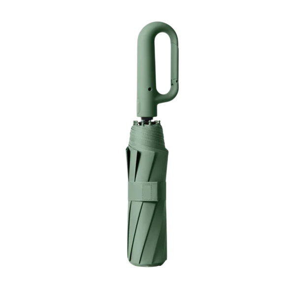 Sterke, winddichte, automatisch opvouwbare paraplu 106 cm Parasol voor heren en dames met UV-bescherming Compacte paraplu met handvat voor alle weersomstandigheden groen