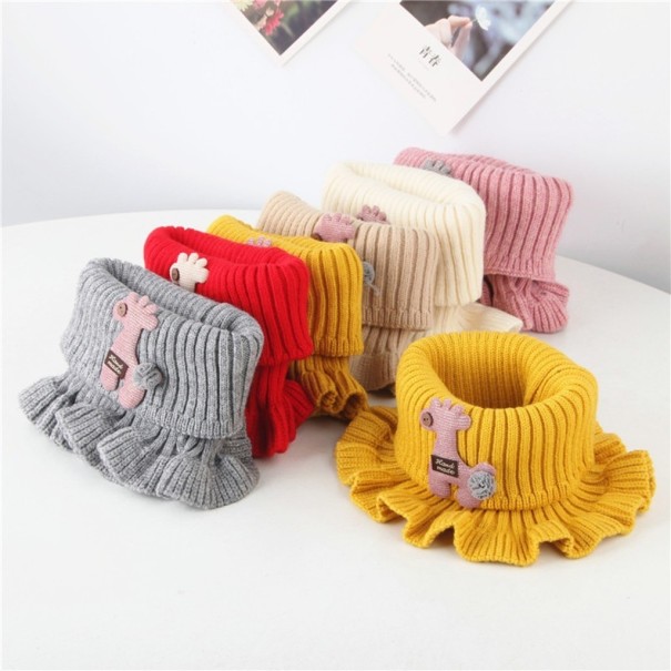 Stickad barnscarf A171
