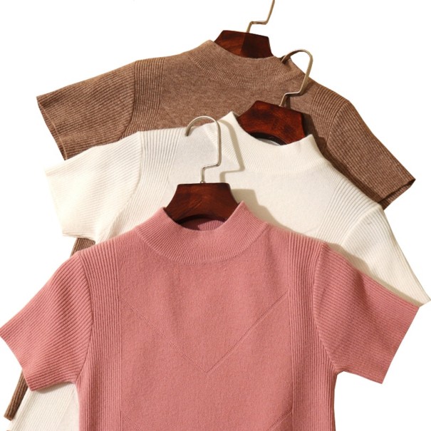 Stickad T-shirt för damer G251