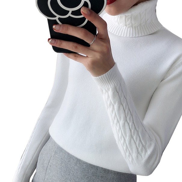 Stickad turtleneck, dam A2125