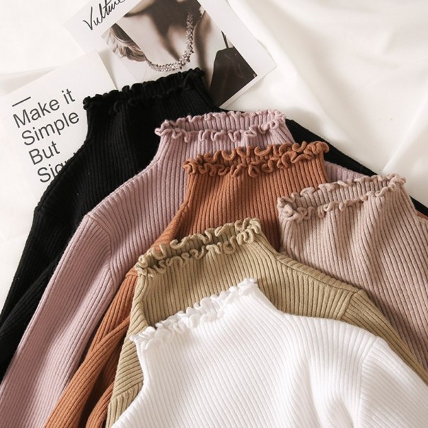 Stickad turtleneck, dam A58