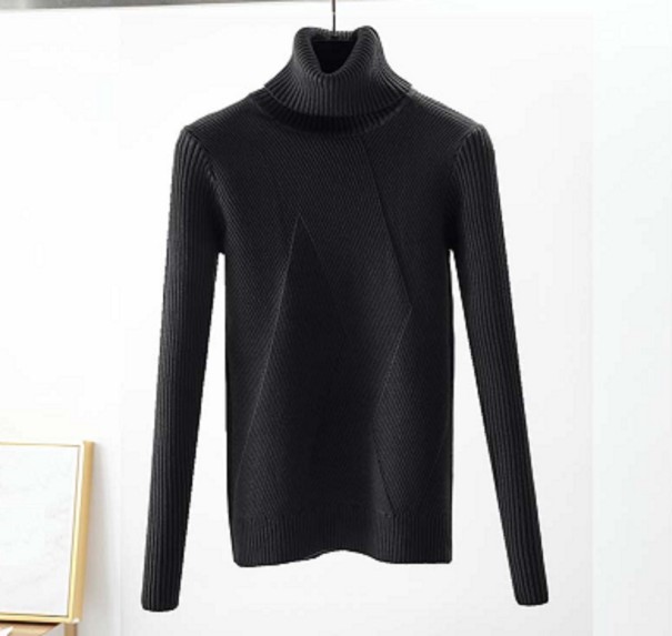 Stickad turtleneck för damer G211 2