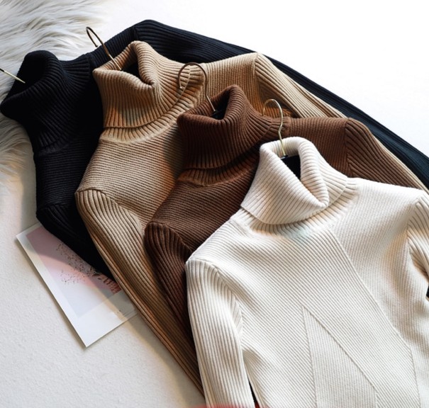 Stickad turtleneck för damer G211