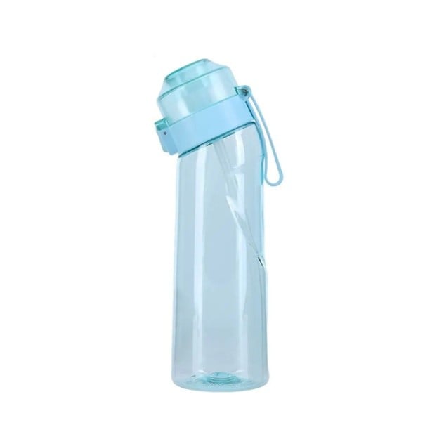 Sticlă de apă aromată 650 ml Sticlă de infuzie sportivă pentru apă aromată Sticlă de hidratare cu filtru de fructe și ierburi Design albastru