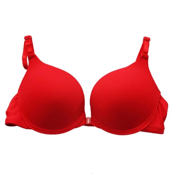 Stijlvolle bh met sluiting aan de voorkant rood 80B