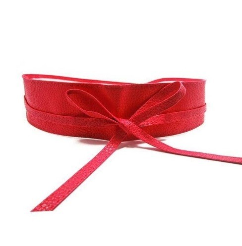Stijlvolle brede strikriem J2975 rood