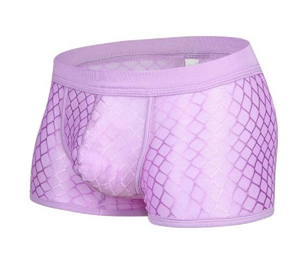 Stijlvolle herenboxershort A8 lichtpaars L
