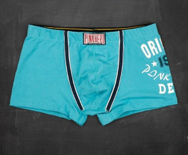 Stijlvolle herenboxershorts A9 lichtblauw XS