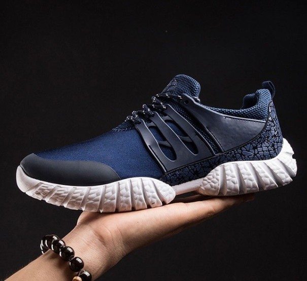 Stijlvolle herensneakers J2677 blauw 40