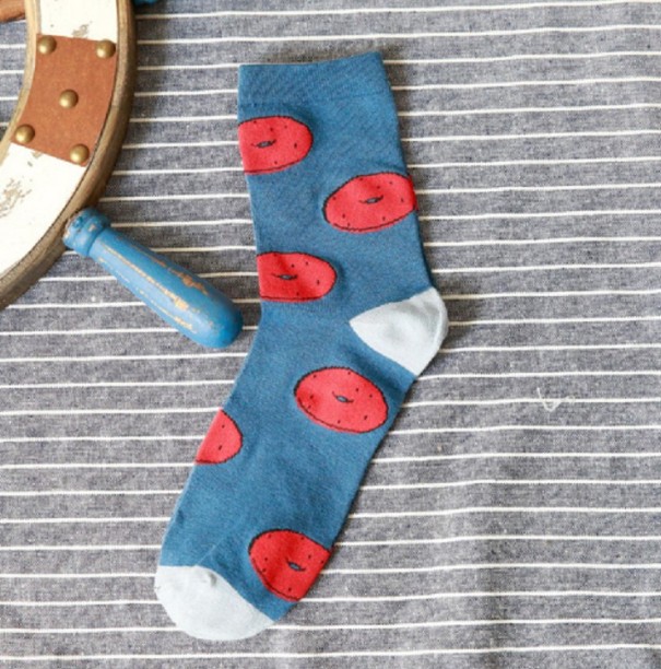 Stijlvolle herensokken A2256 blauw