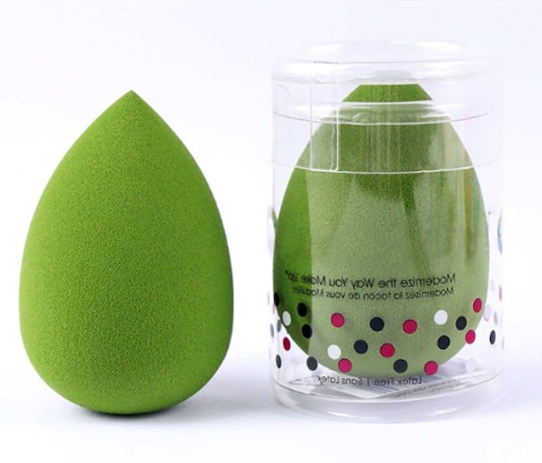 Stijlvolle make-upspons J1006 groen