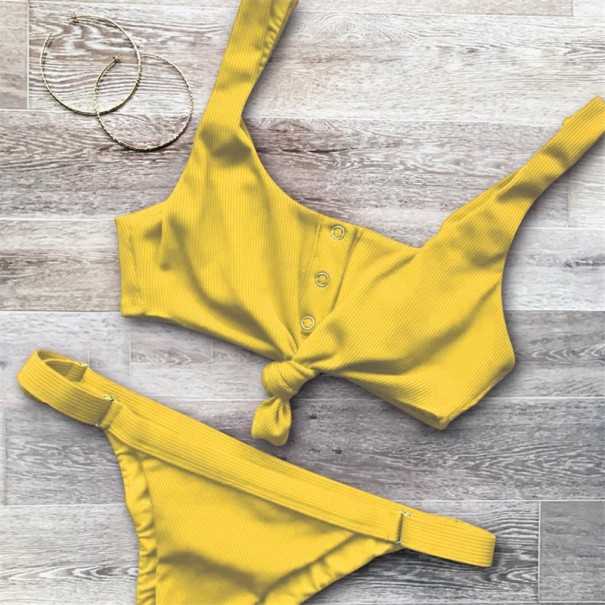 Stijlvolle sexy bikini voor dames J2746 geel XS