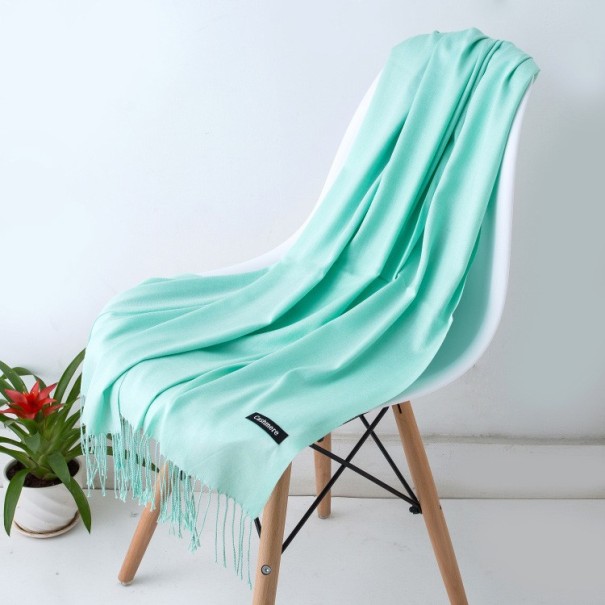 Stijlvolle unisex kasjmiersjaal J3539 turquoise