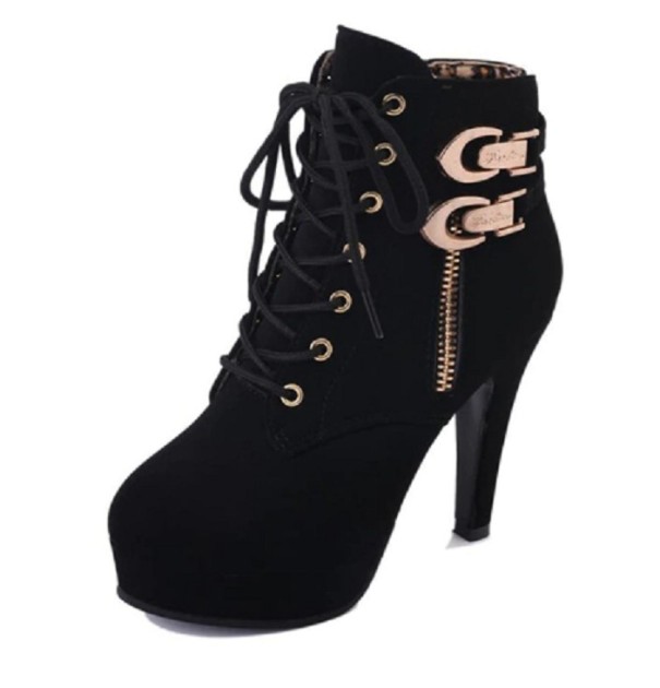 Stiletto-Stiefeletten J1349 schwarz 39