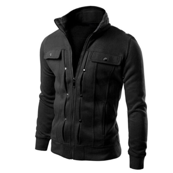 Stilfuld herrejakke - Sort XL