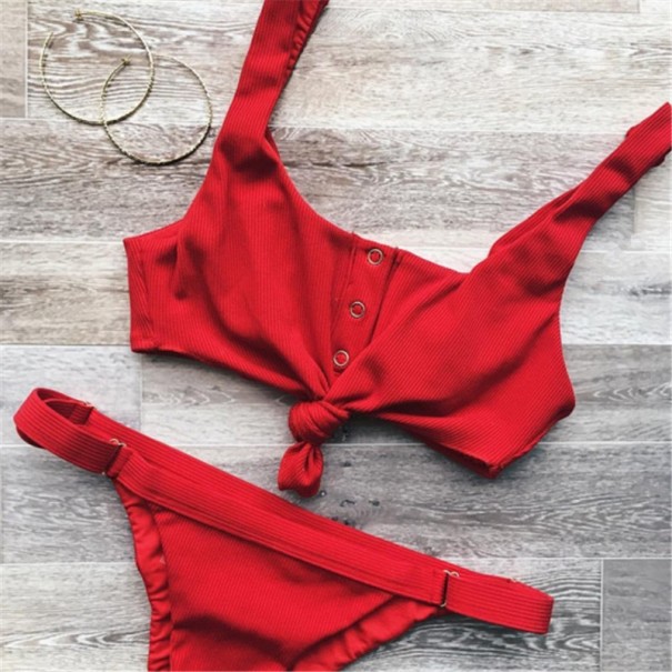 Stilfuld sexet bikini til kvinder J2746 rød XS