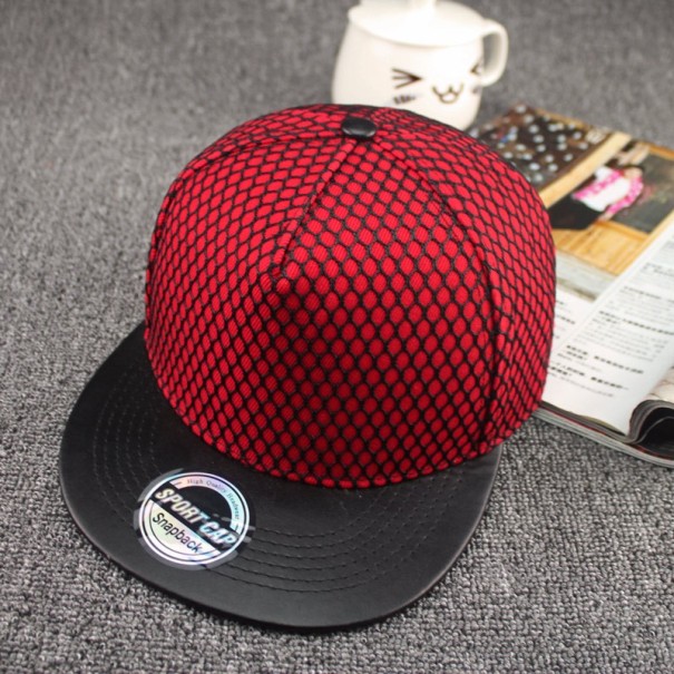 Stilfuld snapback J1012 rød
