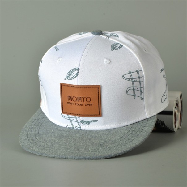 Stilfuld unisex snapback J1626 hvid