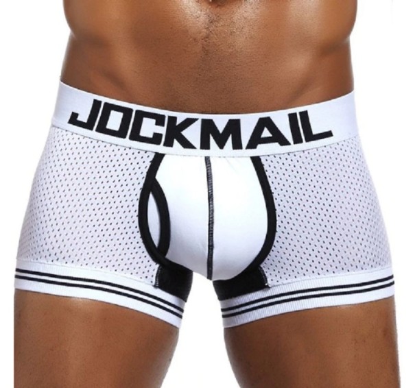 Stilfulde herreboksershorts A1 hvid XS