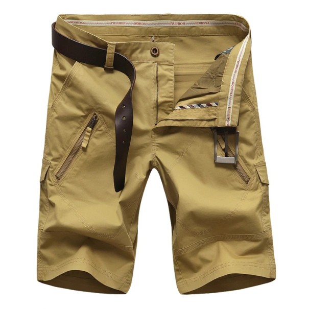 Stilfulde herreshorts Evan khaki 32