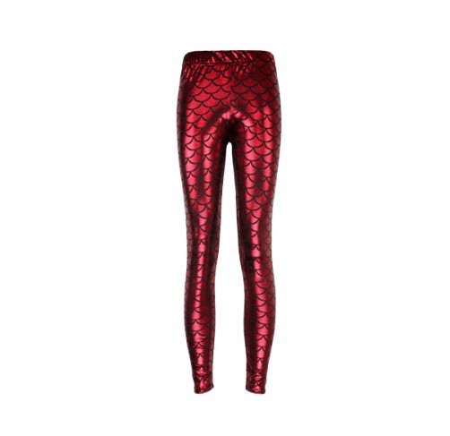 Stílusos női leggings - Piros J3333 S