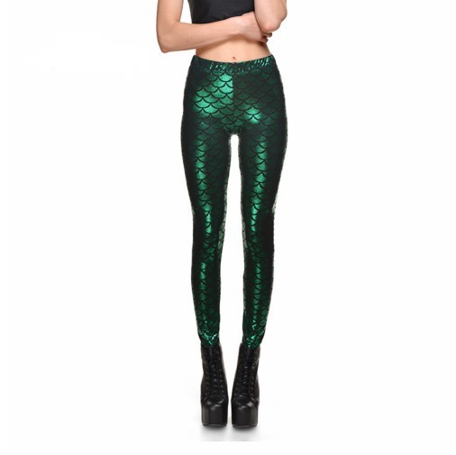 Stílusos női leggings - zöld J3336 S