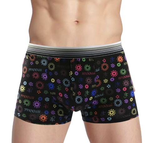 Stilvolle Herren-Boxershorts mit buntem Aufdruck XS