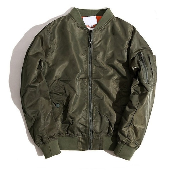 Stilvolle Herren-Frühlings-/Herbstjacke J2619 armeegrün M