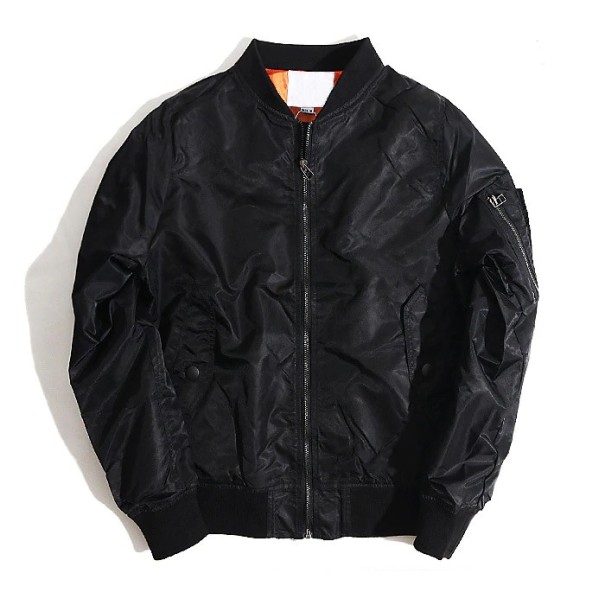 Stilvolle Herren-Frühlings-/Herbstjacke J2619 schwarz L