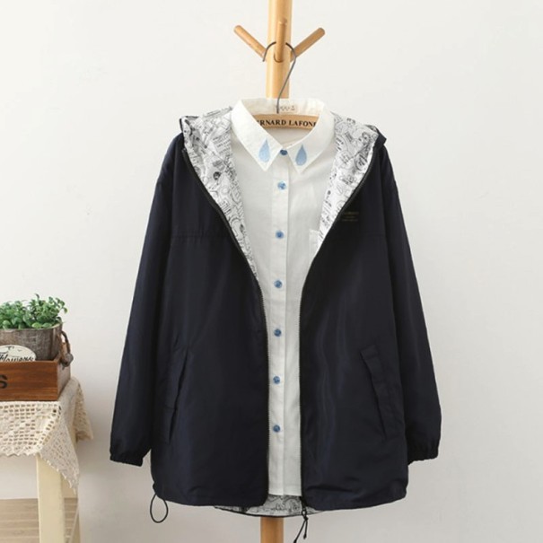 Stilvolle Wendejacke für Damen J801 schwarz S