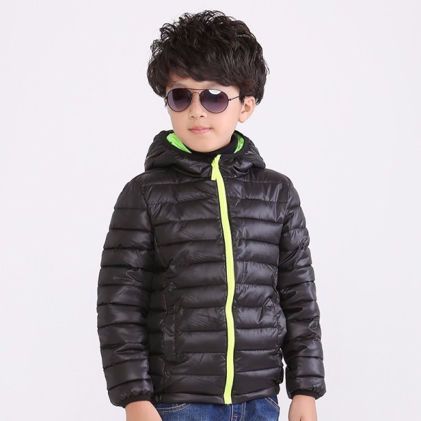 Stilvolle Winterjacke für Jungen J903 schwarz 10