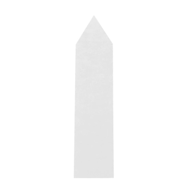 Štítky k rastlinám do kvetináčov 100 ks biela S