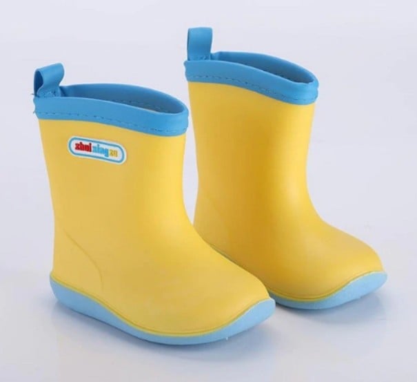 Stivali da pioggia per bambini giallo 25