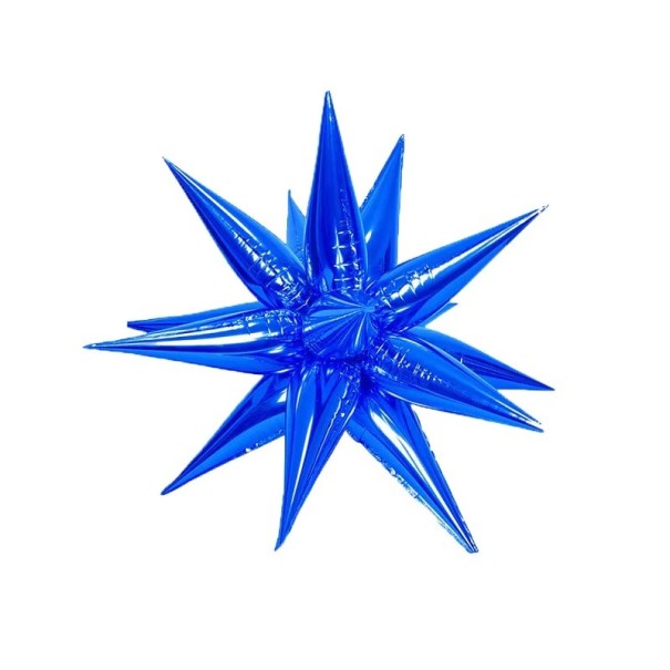 Stjärnfolieballonger Juldekorationer Festdekorationer Färgglada stjärnformade ballonger 3D Uppblåsbar Stjärna Dekorativ Foliestjärna 56 cm 12 st mörkblå