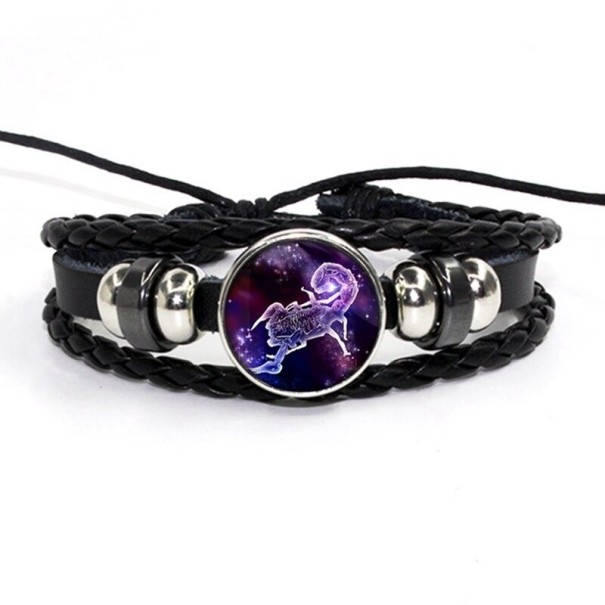 Stjernetegn læderarmbånd 9