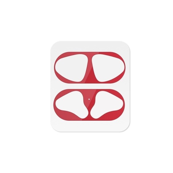 Stofbescherming voor Apple Airpods rood 2