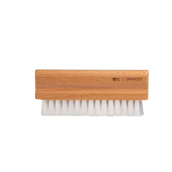Stofborstel 11,5x5 cm Handvat van natuurlijk beukenhout Zachte nylon borstelharen 2 cm Voegen- en plaatreiniger Huishoudelijke schoonmaakaccessoires 1