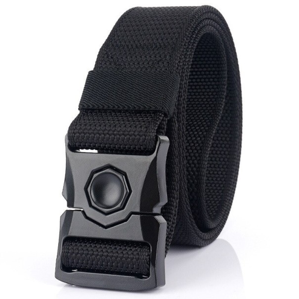Stoffen riem L421 zwart