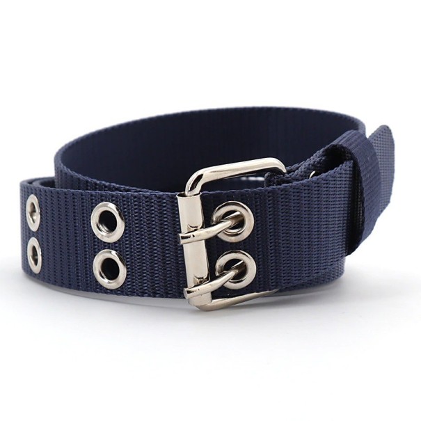 Stoffen riem L437 donkerblauw 105 cm