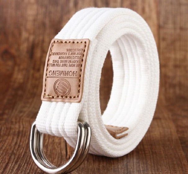 Stoffen riem L460 wit