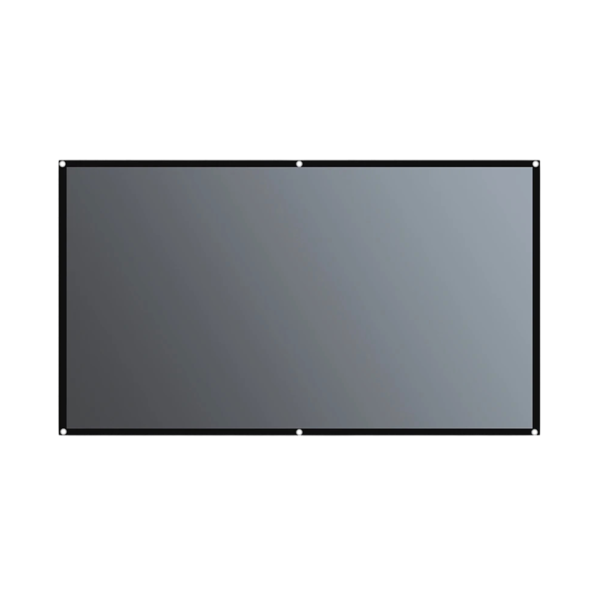 Stoffprojektionstuch 60" 16:9 133x75 cm Metallgraue Blende Reflexionsschutz HD 1080 4K ULTRA HD Heimkino Scharfe kontrastreiche Bilder 1
