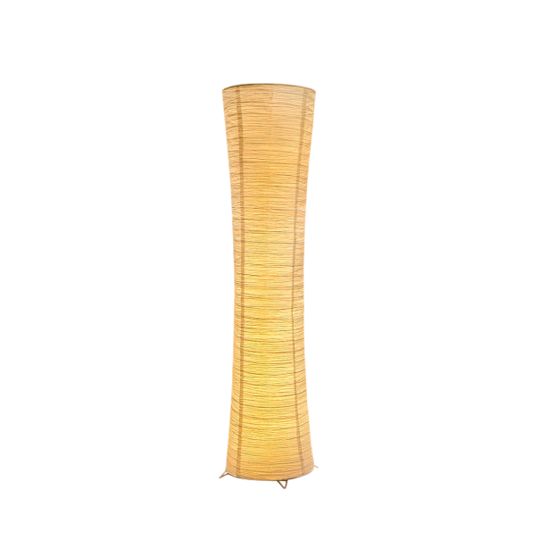 Stojací lampa z rýžového papíru, 107 x 25 cm, LED s 3 odstíny světla, USB napájení, s dálkovým ovládáním, béžová, do obývacího pokoje 1