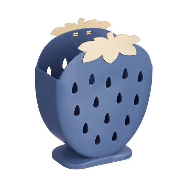 Stojan na příbory ve tvaru jahody tmavě modrá