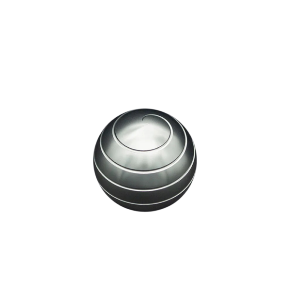 Stolní kovová rotační antistresová hračka 38 × 34 mm ložisková konstrukce kompaktní spinner pro uvolnění stresu a soustředění šedá