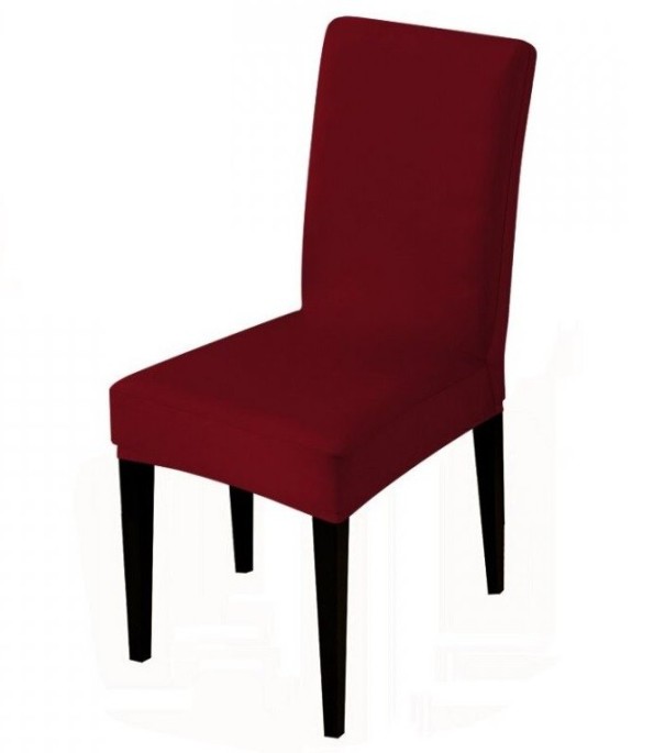 Stolsöverdrag E2288 mörkröd