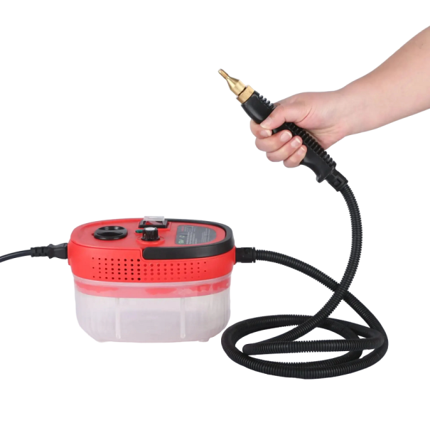 Stoomreiniger 1200 ml 220 V Handheld stoomreiniger voor auto, keuken, badkamer 19 x 15 x 13 cm rood