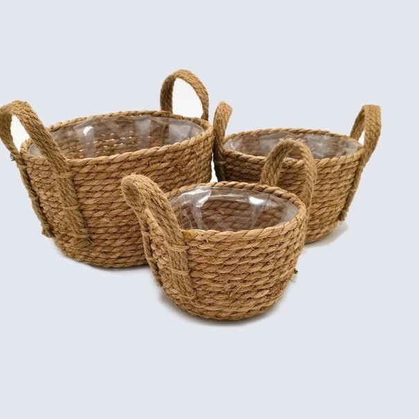 Stråblomsterpotte 3 stk. 3