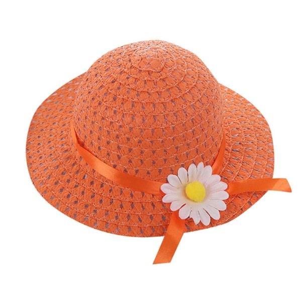 Stråhatt för flickor Jodie orange
