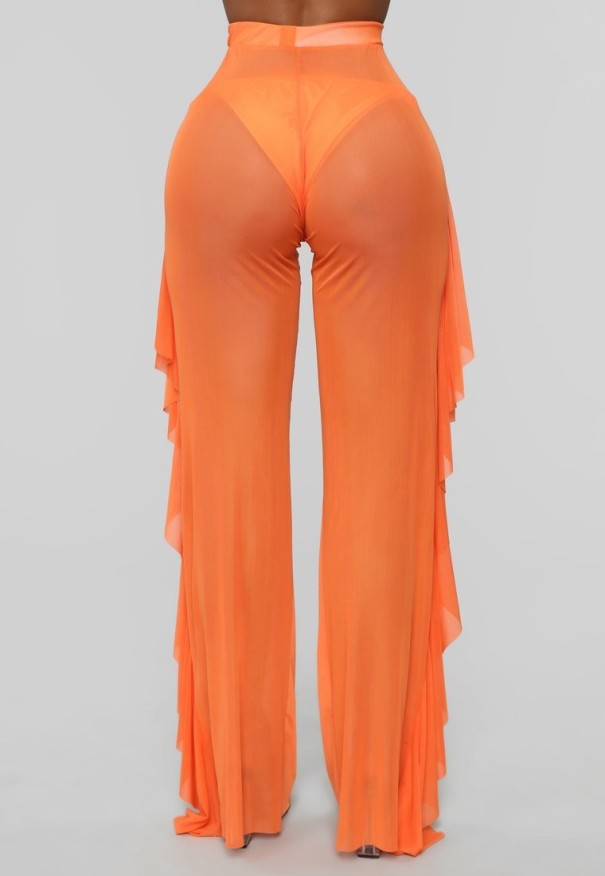 Strandhose für Damen orange S